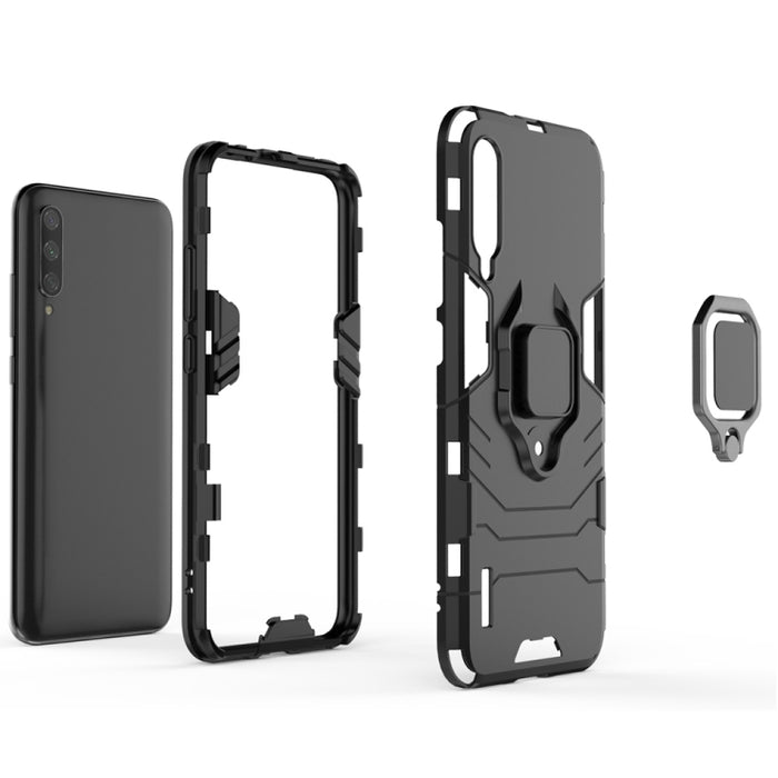 Funda protectora a prueba de golpes PC + TPU con soporte de anillo magnético para Xiaomi CC9e / A3