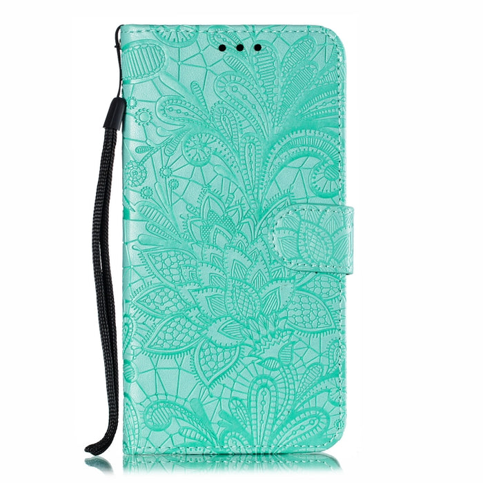 Funda de cuero con tapa horizontal con estampado de flores de encaje para Xiaomi Mi CC9e / A3, con soporte y ranuras para tarjetas y billetera y marco de fotos y cordón, For Xiaomi Mi CC9e