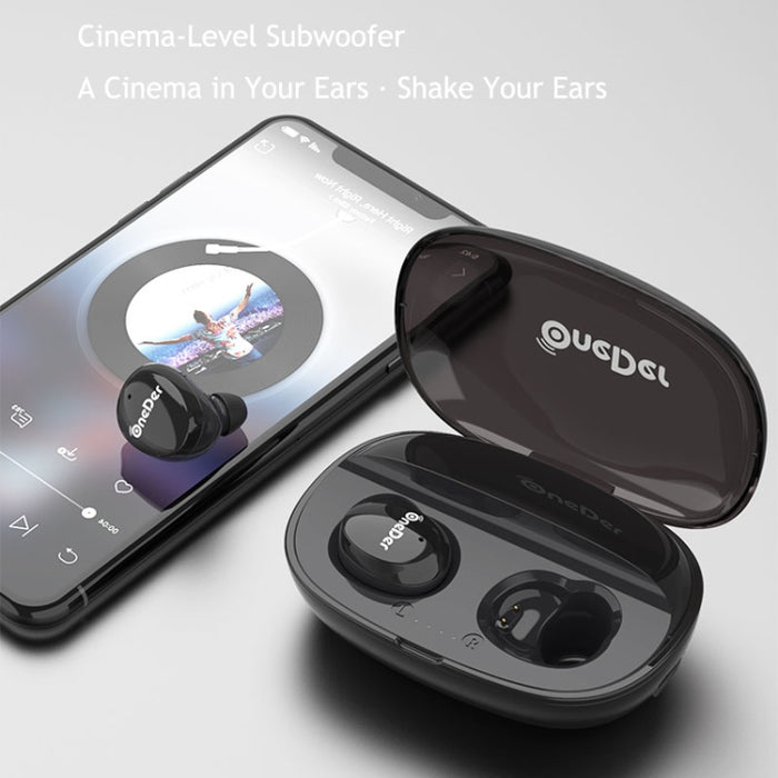 OneDer W12 Auricular inalámbrico con impermeable IPX5 HD Sonido estéreo TWS Auricular Bluetooth