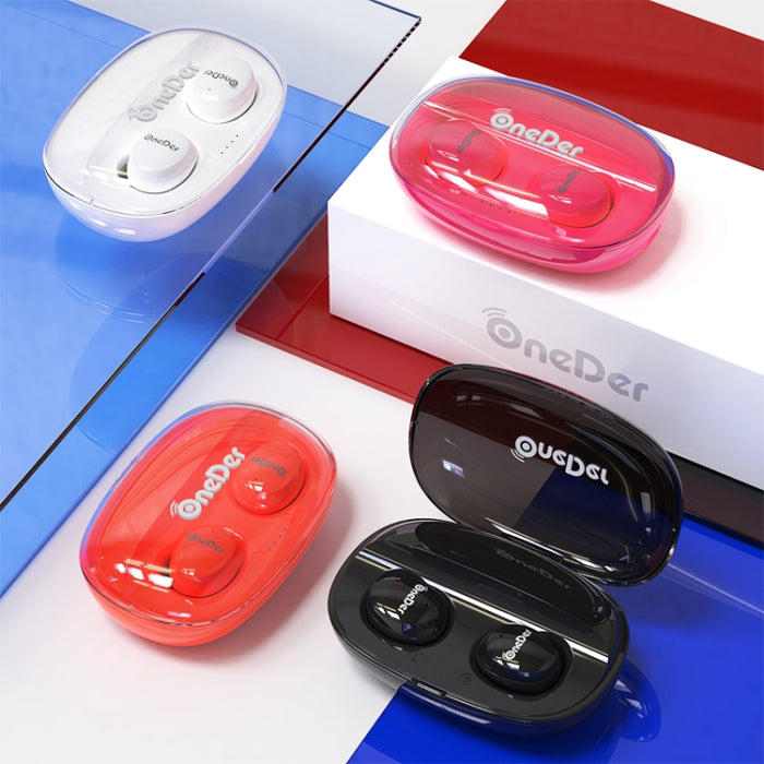 OneDer W12 Auricular inalámbrico con impermeable IPX5 HD Sonido estéreo TWS Auricular Bluetooth