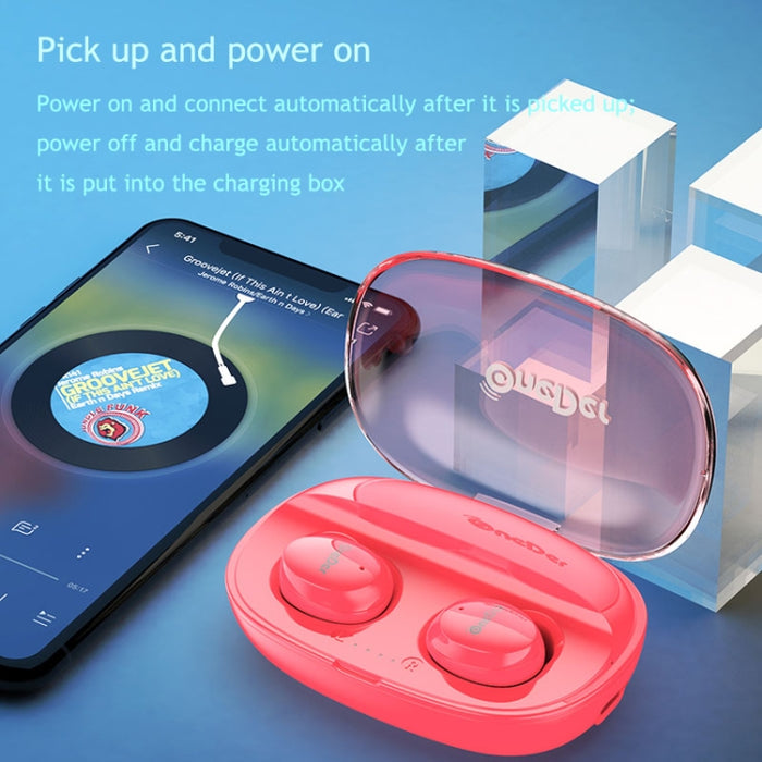 OneDer W12 Auricular inalámbrico con impermeable IPX5 HD Sonido estéreo TWS Auricular Bluetooth