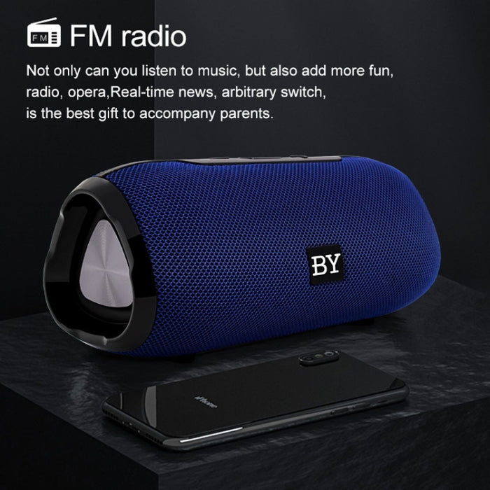 BY Altavoz Bluetooth portátil Altavoz inalámbrico a prueba de agua Sistema de sonido envolvente de música estéreo 3D Altavoces para exteriores Soporte TF AUX