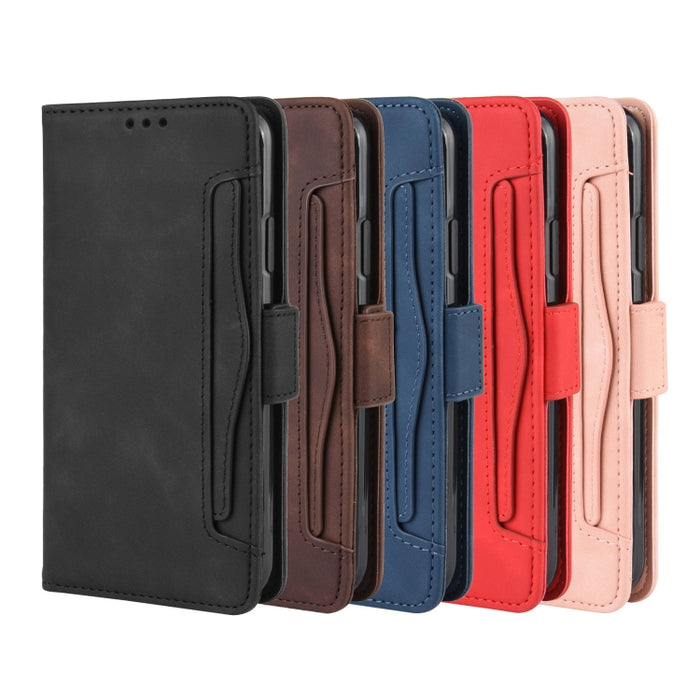 Estuche de cuero con patrón de piel de becerro estilo billetera para iPhone XIR 2019, con ranura para tarjeta separada, For iPhone 11