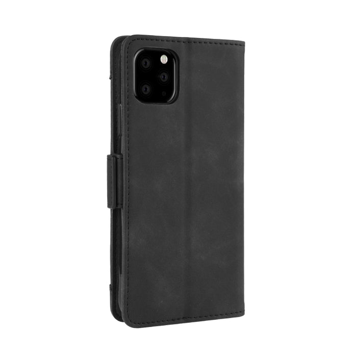 Estuche de cuero con patrón de piel de becerro estilo billetera para iPhone XIR 2019, con ranura para tarjeta separada, For iPhone 11