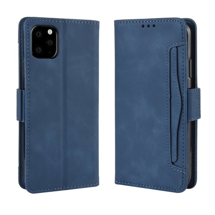 Estuche de cuero con patrón de piel de becerro estilo billetera para iPhone XIR 2019, con ranura para tarjeta separada, For iPhone 11