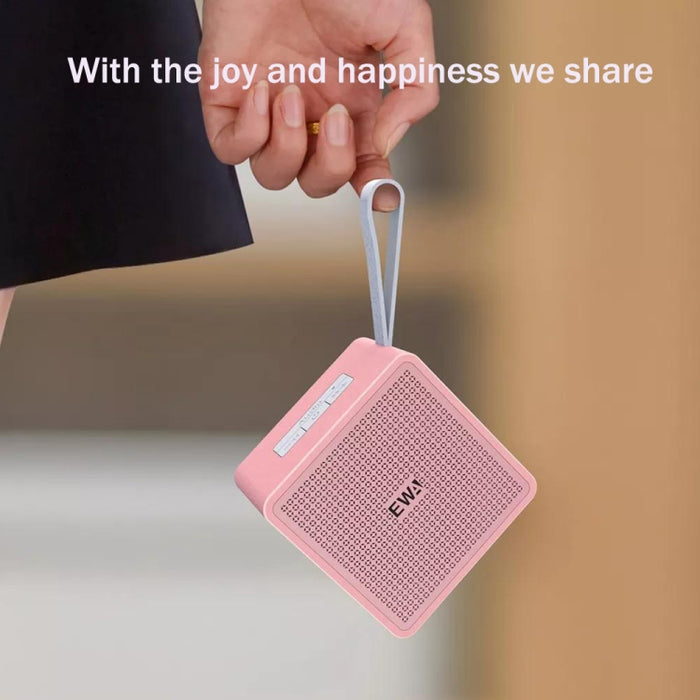 EWA A105 Altavoz Bluetooth de alta fidelidad, bajo de alta potencia de tamaño pequeño, soporte de tecnología Bluetooth TWS TF