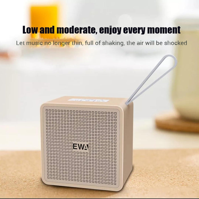EWA A105 Altavoz Bluetooth de alta fidelidad, bajo de alta potencia de tamaño pequeño, soporte de tecnología Bluetooth TWS TF