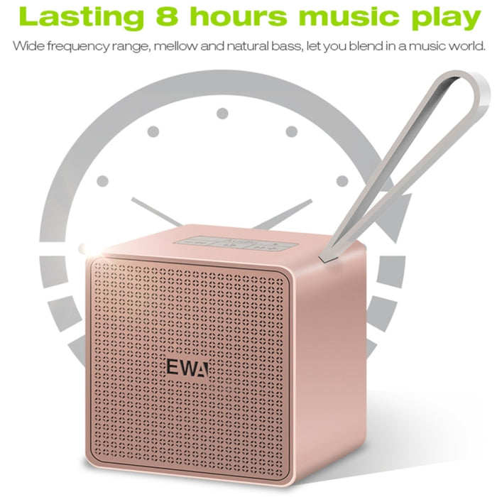EWA A105 Altavoz Bluetooth de alta fidelidad, bajo de alta potencia de tamaño pequeño, soporte de tecnología Bluetooth TWS TF