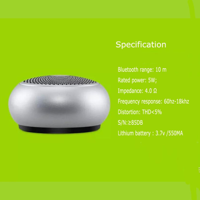 EWA A110mini Altavoz Bluetooth de alta ocultación Bajo de alta potencia de tamaño pequeño, tecnología Bluetooth TWS, soporte TF