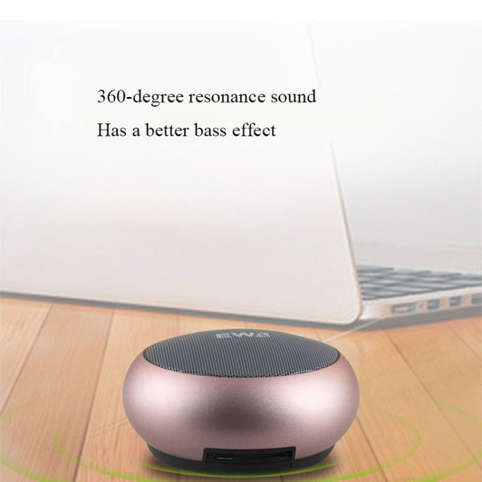 EWA A110mini Altavoz Bluetooth de alta ocultación Bajo de alta potencia de tamaño pequeño, tecnología Bluetooth TWS, soporte TF