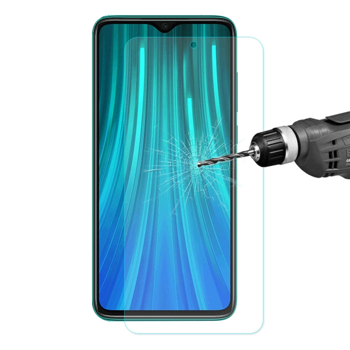 ENKAY Hat-prince 0.26mm 9H 2.5D Película de vidrio templado de borde curvo para, For Galaxy A10s, For Redmi Note 8 Pro, For Redmi Note 8