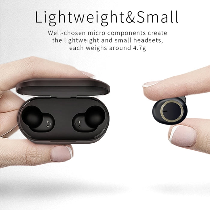 TWS-A1 Auriculares Bluetooth 5.0 True Wireless Mini Invisible Sports Running Music Auriculares con caja de carga Mic