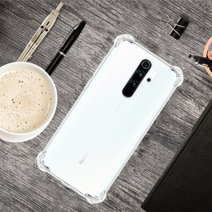 Para Xiaomi Redmi Note 8 Pro Funda de teléfono de TPU transparente ultrafina anticaída de cuatro esquinas