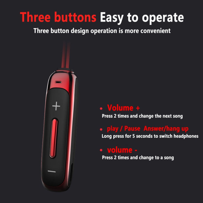 BT315 Sport Auriculares Bluetooth Auriculares estéreo inalámbricos Bluetooth 4.1 Auricular con micrófono Sport Bass Collar magnético Auricular