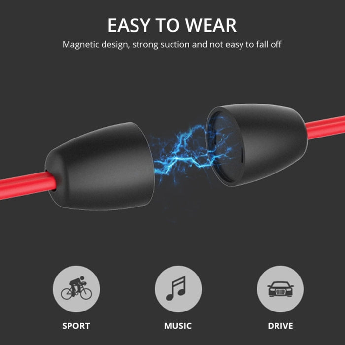 BT315 Sport Auriculares Bluetooth Auriculares estéreo inalámbricos Bluetooth 4.1 Auricular con micrófono Sport Bass Collar magnético Auricular
