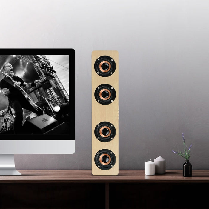 W8 Bluetooth 4.2 Altavoz Cuatro altavoces Super Bass Subwoofer con micrófono Soporte de tarjeta TF de 3,5 mm