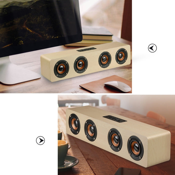 W8 Bluetooth 4.2 Altavoz Cuatro altavoces Super Bass Subwoofer con micrófono Soporte de tarjeta TF de 3,5 mm