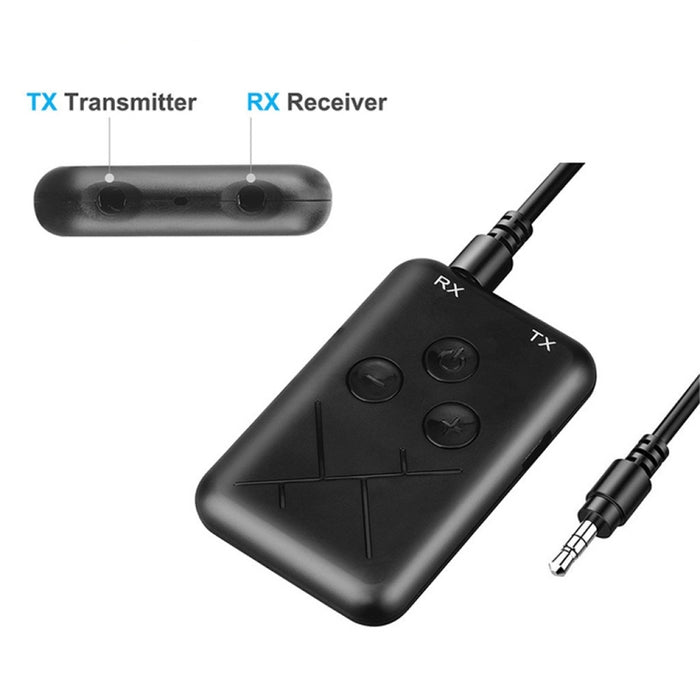 JDEX-TX10 Adaptador de transmisor y receptor de audio inalámbrico 2 en 1 de 3,5 mm Bluetooth 4.2