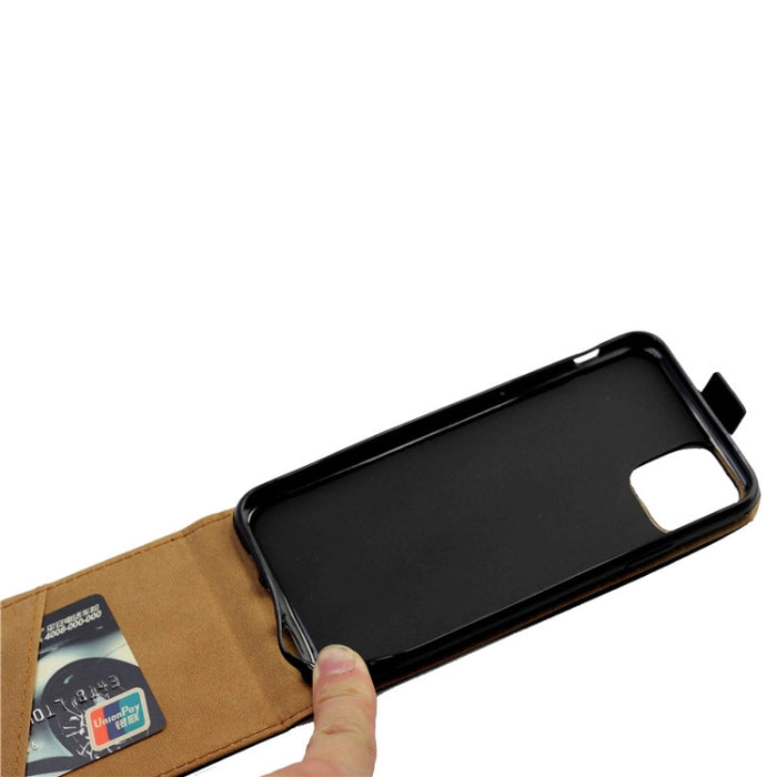 Estuche de cuero TPU con tapa vertical de estilo comercial con ranura para tarjeta, For iPhone11, For iPhone 11 Pro, For iPhone11 Pro Max