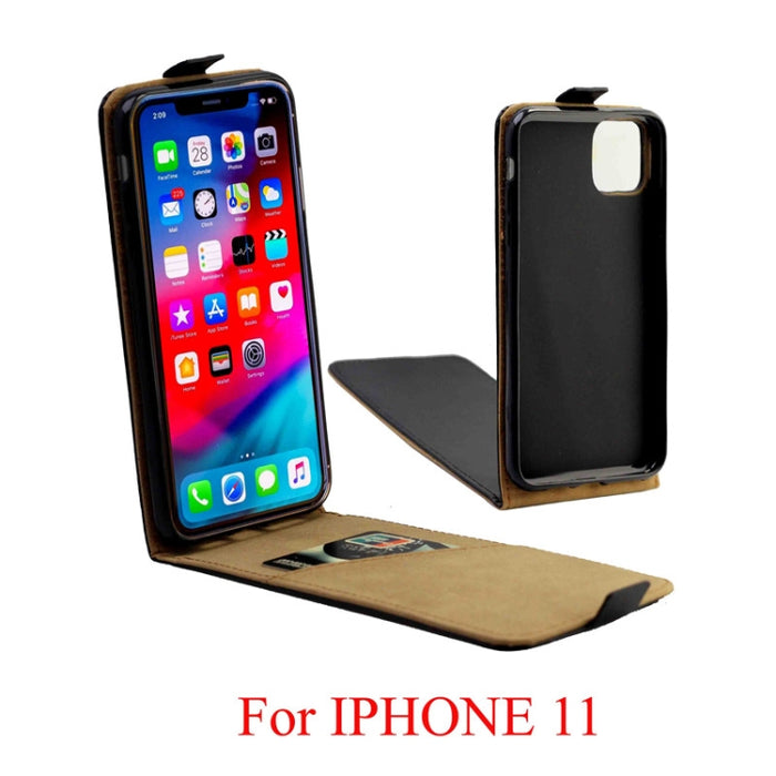 Estuche de cuero TPU con tapa vertical de estilo comercial con ranura para tarjeta, For iPhone11, For iPhone 11 Pro, For iPhone11 Pro Max