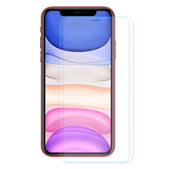 2 PCS ENKAY Hat-prince 0.26mm 9H 2.5D Película de vidrio templado de borde curvo, For iPhone 11 / iPhone XR, For iPhone 11 Pro, For iPhone 11 Pro Max