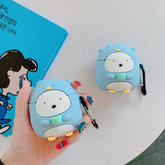 Para Apple AirPods 1/2 Generación Universal Wireless Cup Penguin Funda protectora para auriculares Bluetooth