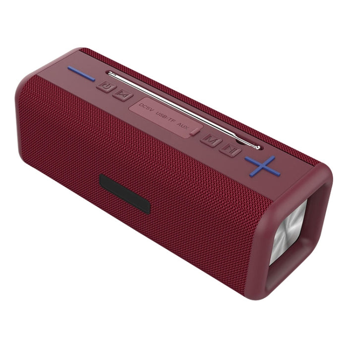 T9 Altavoz inalámbrico Bluetooth 4.2 Caja de sonido portátil de 10 W Radio digital FM Estéreo envolvente 3D, compatible con manos libres y TF y AUX