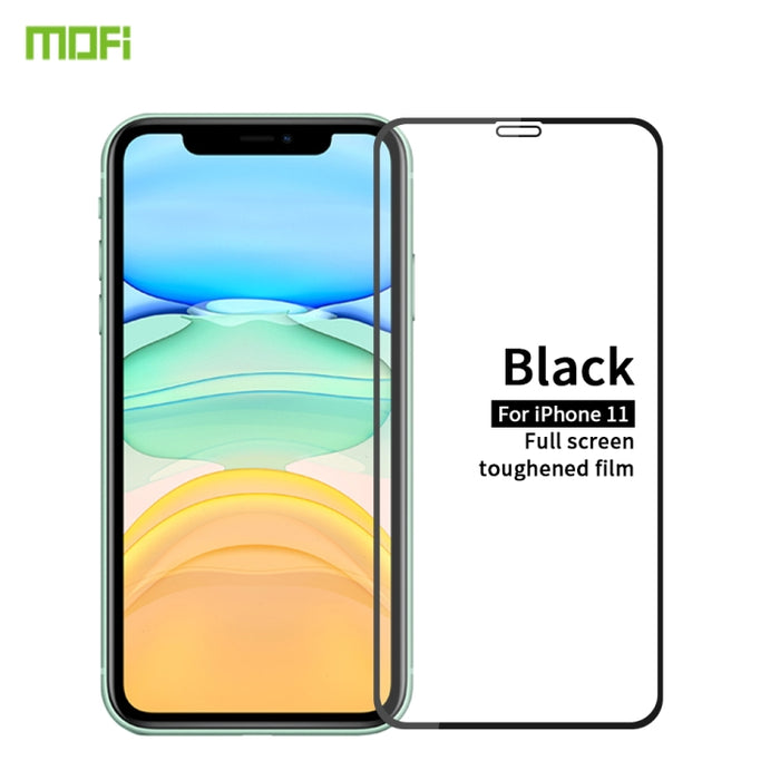 Película de vidrio templado de pantalla completa MOFI 9H 2.5D, For iPhone 11 Pro, For iPhone 11
