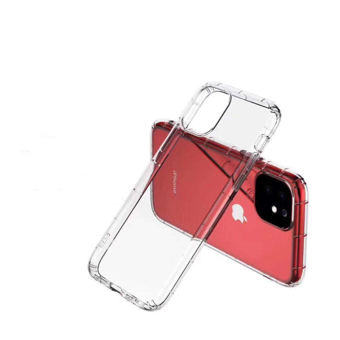 Para iPhone 11 Caja de teléfono de TPU transparente gruesa a prueba de caídas de presión de aire de cuatro lados, For iPhone 11
