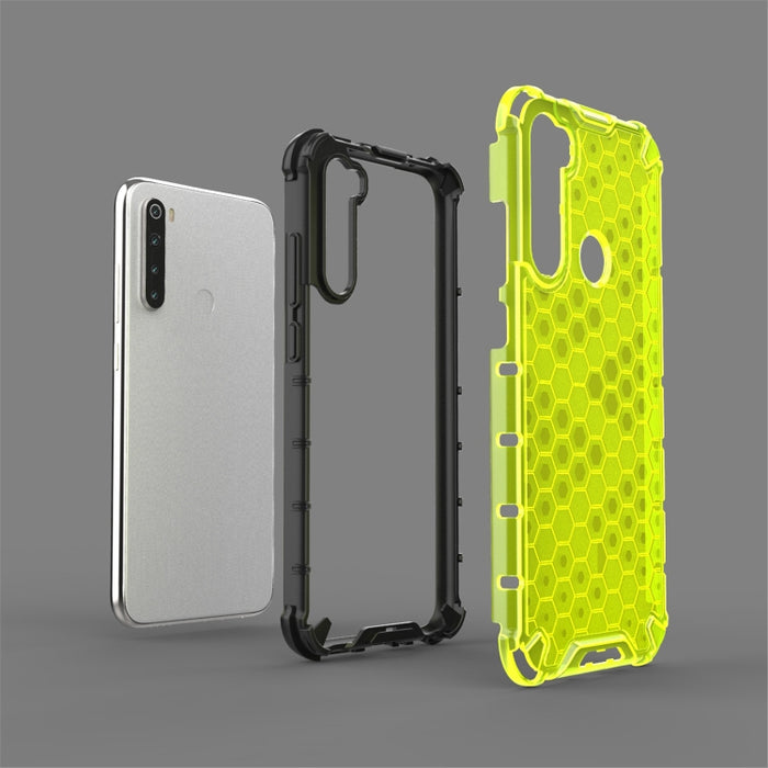 Para Redmi Note 8 a prueba de golpes Honeycomb PC + TPU Case