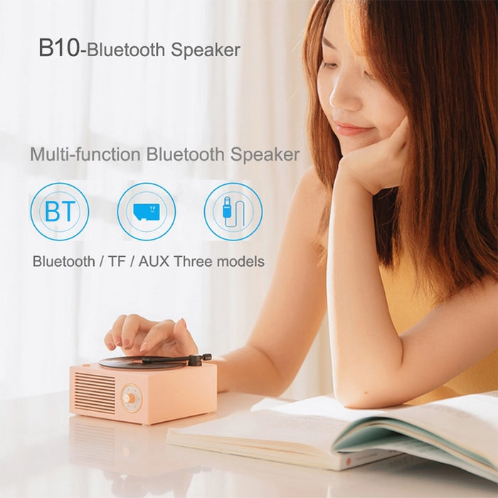 B10 Atomic Altavoces Bluetooth Reproductor de vinilo retro Escritorio Inalámbrico Creativo Multifunción Mini altavoces estéreo, X10