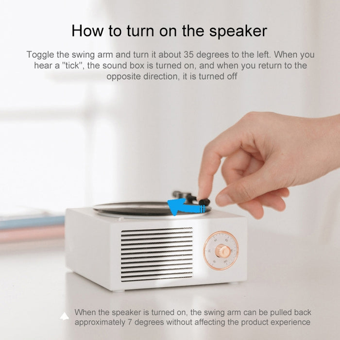B10 Atomic Altavoces Bluetooth Reproductor de vinilo retro Escritorio Inalámbrico Creativo Multifunción Mini altavoces estéreo, X10