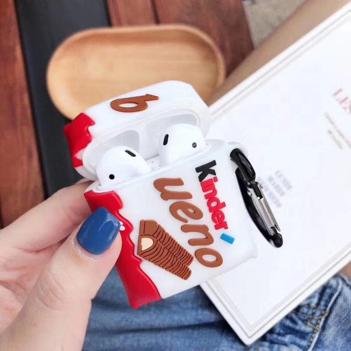 Para Apple AirPods 1/2 Generación Universal Inalámbrico Kinder Chocolate Bluetooth Funda protectora para auriculares