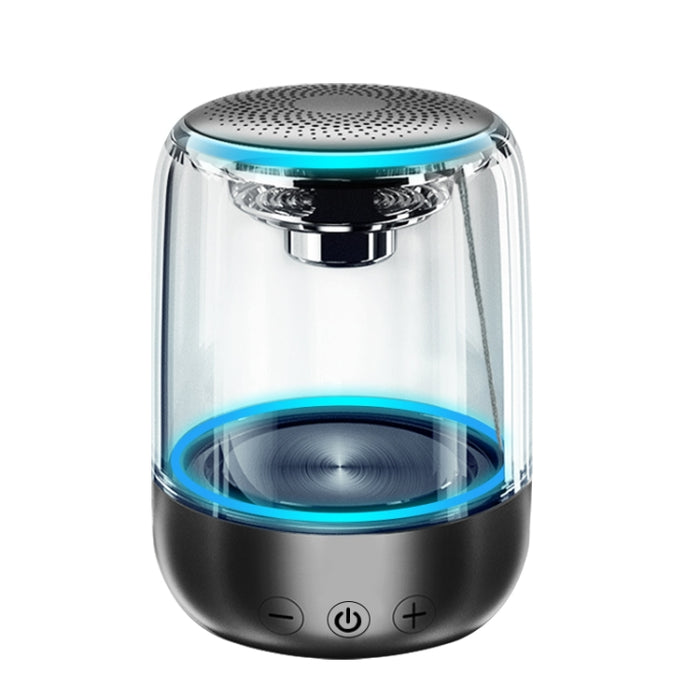 C7 Bluetooth 5.0 Altavoz LED transparente Subwoofer luminoso TWS 6D Surround HIFI Stereo Cool Audio, C7