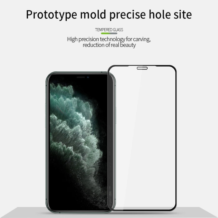 Película de vidrio templado curvo 3D PINWUYO 9H, For iPhone 11 Pro, For iPhone 11 Pro Max, For iPhone 11