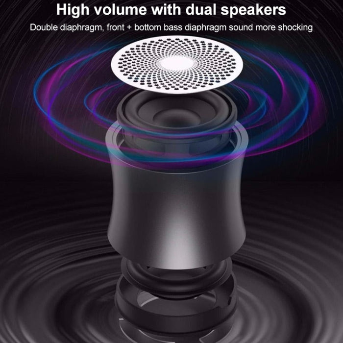 EWA A104 Altavoz Bluetooth Reproductor de MP3 Altavoz portátil Metálico Entrada USB Reproductor de MP3 Altavoz estéreo multimedia