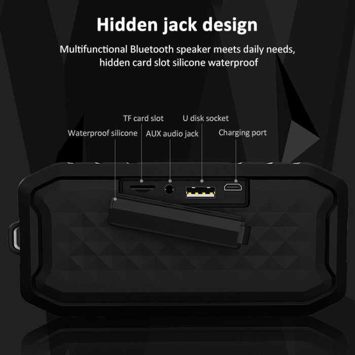 M3 Altavoces inalámbricos Bluetooth Altavoz portátil impermeable para exteriores Mini caja Altavoz Soporte FM TF U Disco