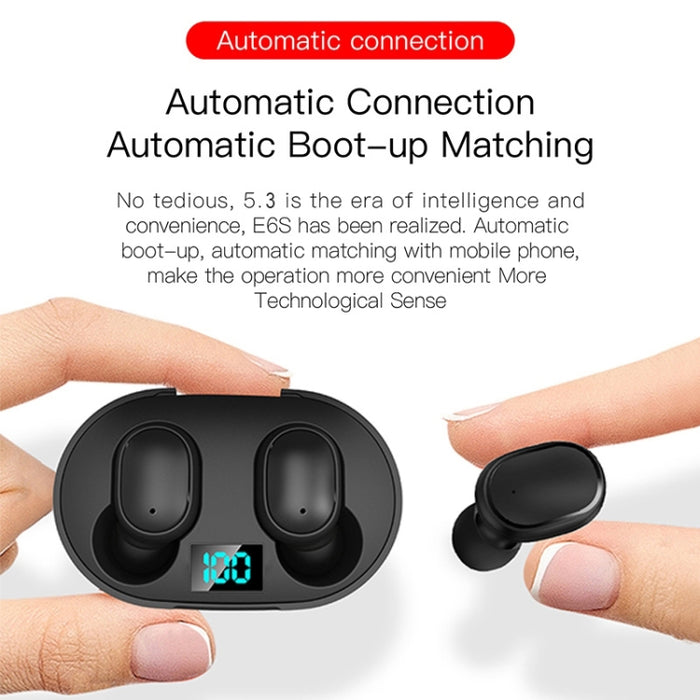 E6S Pantalla LED Auriculares inalámbricos TWS Bluetooth V5.3 Auriculares impermeables Bluetooth