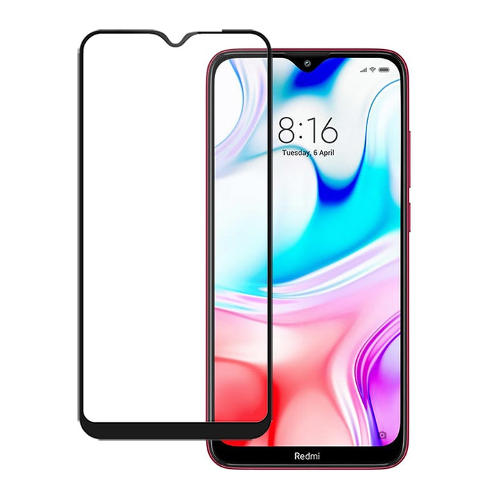2 uds mocolo 0,33mm 9H 2.5D película de vidrio templado con pegamento completo, For Xiaomi Redmi 8, For Xiaomi Redmi 8A, For Xiaomi Mi 9 Pro