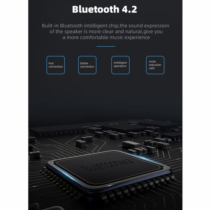 Altavoz Bluetooth de absorción magnética Fineblue MK-22 TWS con altavoz de luz LED