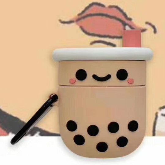 Para Apple AirPods 1/2 Generación Universal Pearl Milk Tea Funda protectora para auriculares Bluetooth