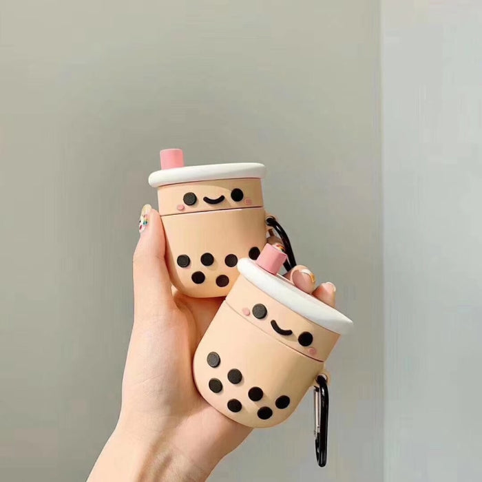 Para Apple AirPods 1/2 Generación Universal Pearl Milk Tea Funda protectora para auriculares Bluetooth