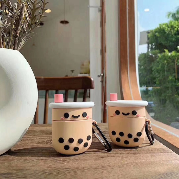 Para Apple AirPods 1/2 Generación Universal Pearl Milk Tea Funda protectora para auriculares Bluetooth