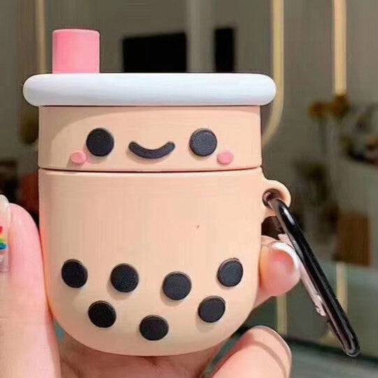 Para Apple AirPods 1/2 Generación Universal Pearl Milk Tea Funda protectora para auriculares Bluetooth