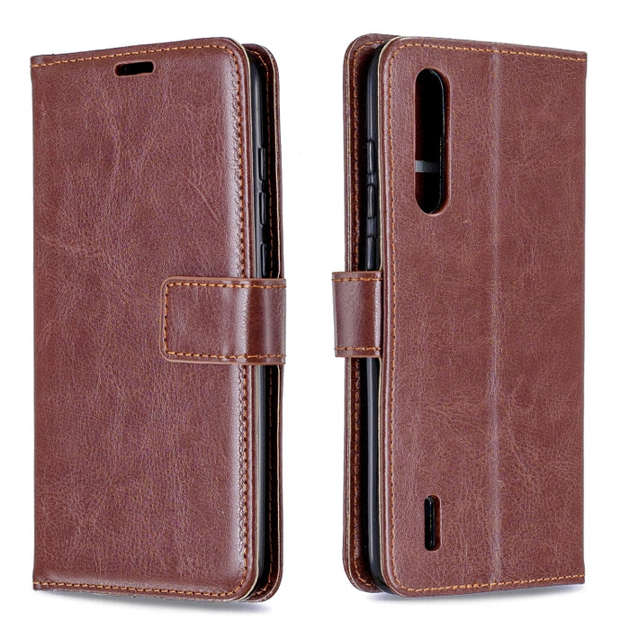 Para Xiaomi Mi 9 Lite / CC9 Crazy Horse Texture Funda de cuero con tapa horizontal con soporte y ranuras para tarjetas y billetera y marco de fotos, For Xiaomi Mi 9 Lite