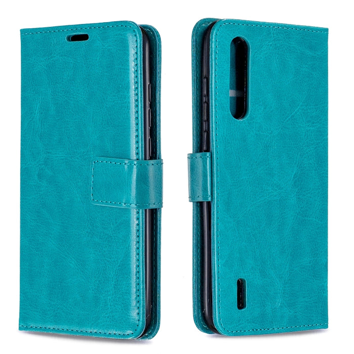 Para Xiaomi Mi 9 Lite / CC9 Crazy Horse Texture Funda de cuero con tapa horizontal con soporte y ranuras para tarjetas y billetera y marco de fotos, For Xiaomi Mi 9 Lite
