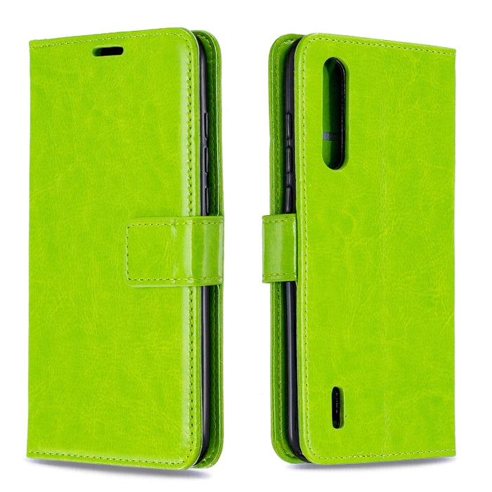 Para Xiaomi Mi 9 Lite / CC9 Crazy Horse Texture Funda de cuero con tapa horizontal con soporte y ranuras para tarjetas y billetera y marco de fotos, For Xiaomi Mi 9 Lite