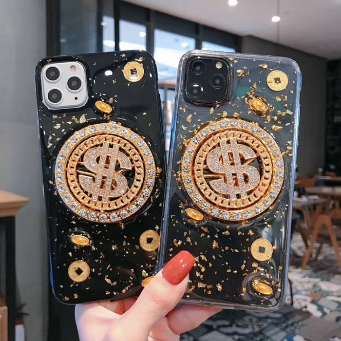 Estuche para teléfono con dispositivo de alivio de dinero giratorio, For iPhone 11 Pro, For iPhone 11, For iPhone 11 Pro Max