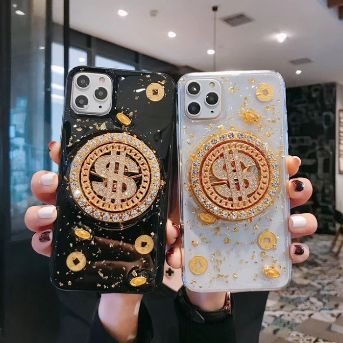 Estuche para teléfono con dispositivo de alivio de dinero giratorio, For iPhone 11 Pro, For iPhone 11, For iPhone 11 Pro Max