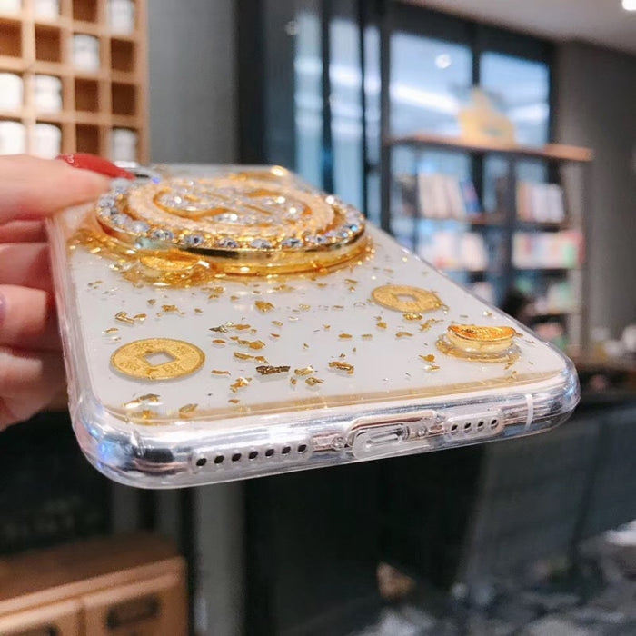 Estuche para teléfono con dispositivo de alivio de dinero giratorio, For iPhone 11 Pro, For iPhone 11, For iPhone 11 Pro Max